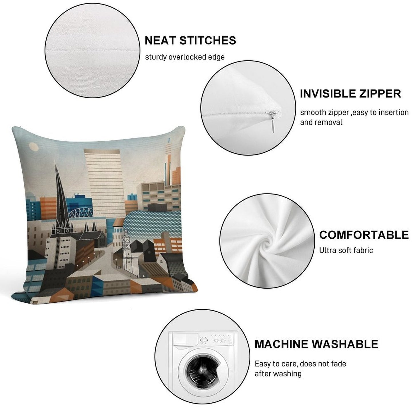 From Digbeth With Love Soft Easy Maintenance Throw Pillow