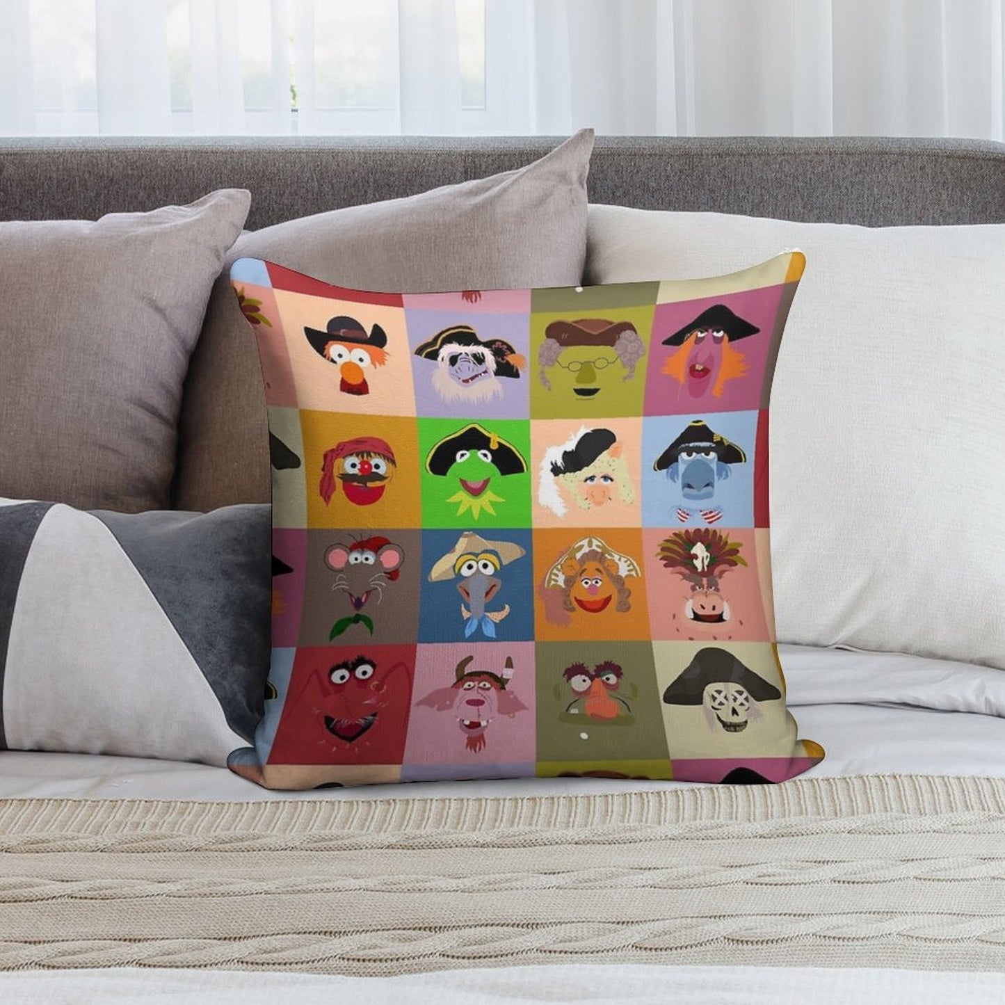 Treasure Island Pirates Soft Durable Construction Throw Pillow