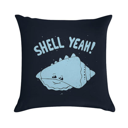 (S)HELL YEAH! Soft Easy Maintenance Throw Pillow