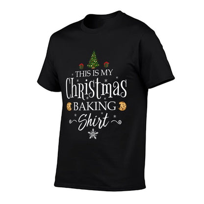 This Is My Christmas Baking Funny Baker Gift  Heathered Texture T-Shirt