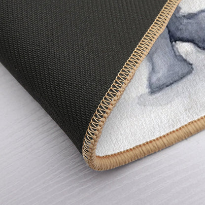 Elephant Watercolor  Rapid-Drying Bath Mat