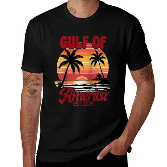 Gulf Of US America Est. 2025 Raglan Baseball Slim-fit Cut T-Shirt