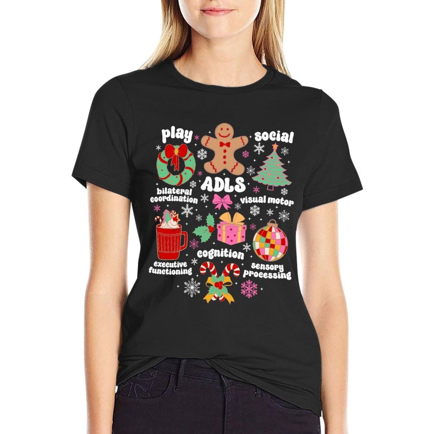 Groovy Occupational Therapist Christmas Occupational Therapy  Classic T-Shirt