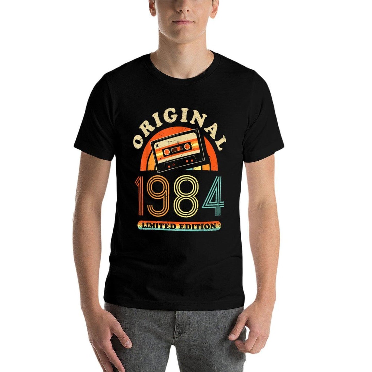 Retro Limited Edition 1984 Cassette Tape 40th Birthday  High-quality Stitching T-Shirt