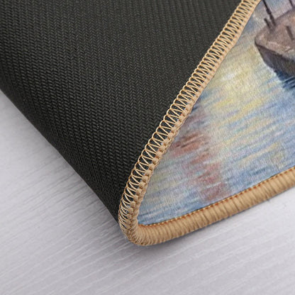 Amazing Blue Canal of Eiffel Tower  Slip-Resistant Bath Mat