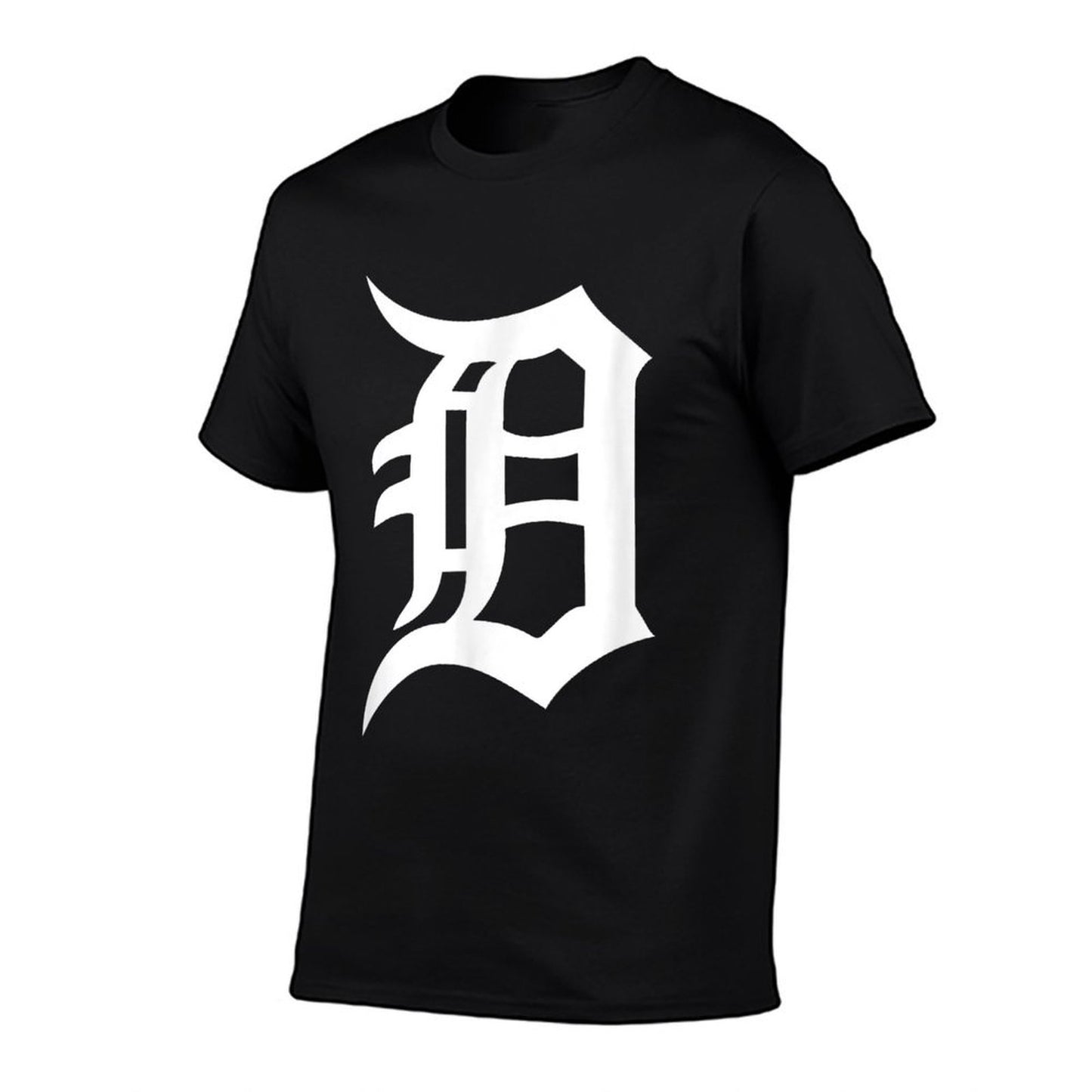 Retro Detroit Letter D Throwback Design for Men Women Kids  Cotton T-Shirt