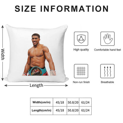 Anthony Joshua Transparent Background Boxing Soft Multiple Sizes Throw Pillow