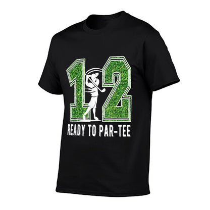 12th Birthday Golfer Boy Twelve Year Old Golf Player  Stretchy T-Shirt