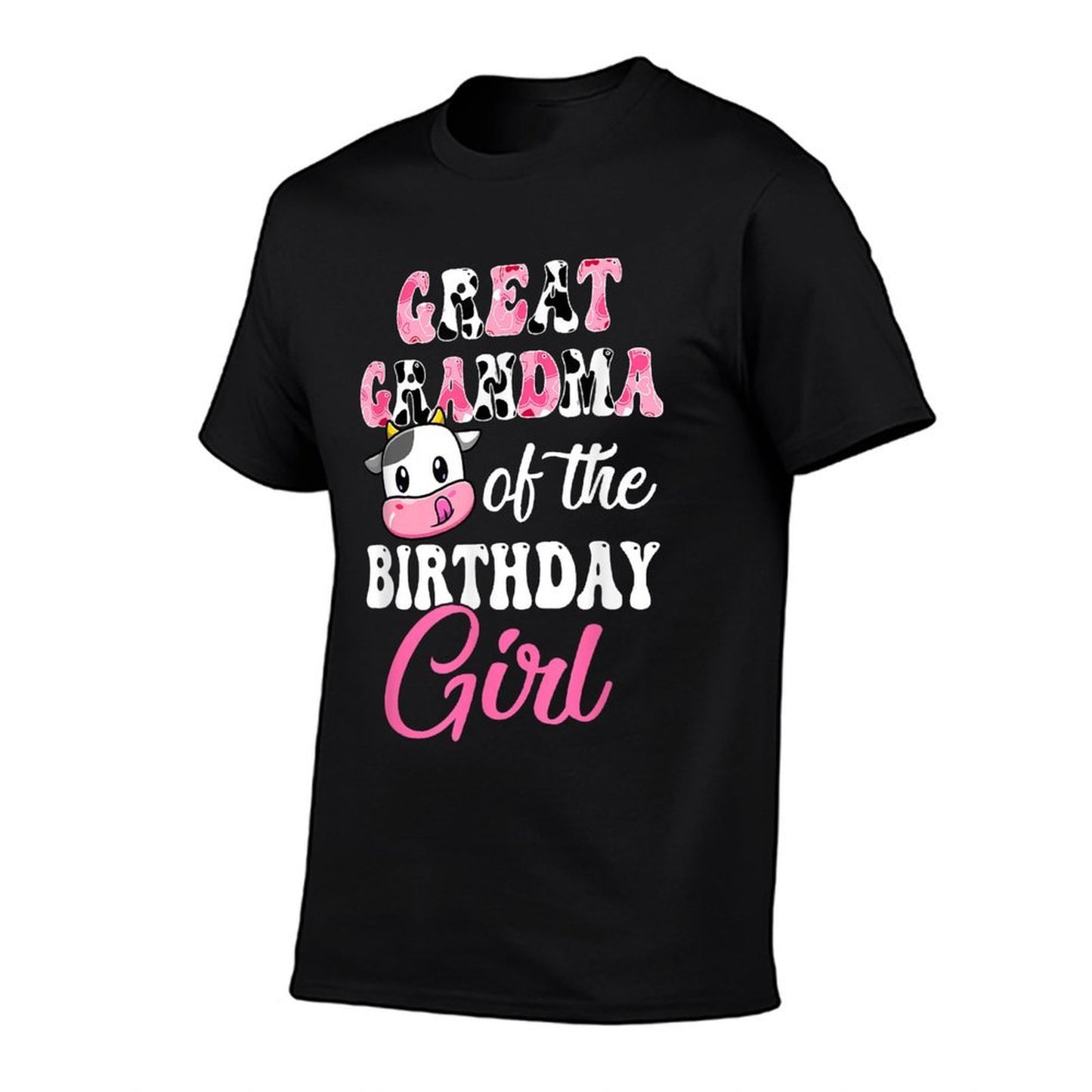 Great Grandma Of The Birthday Girl Farm Cow 1St Birthday  Rolled Sleeves T-Shirt