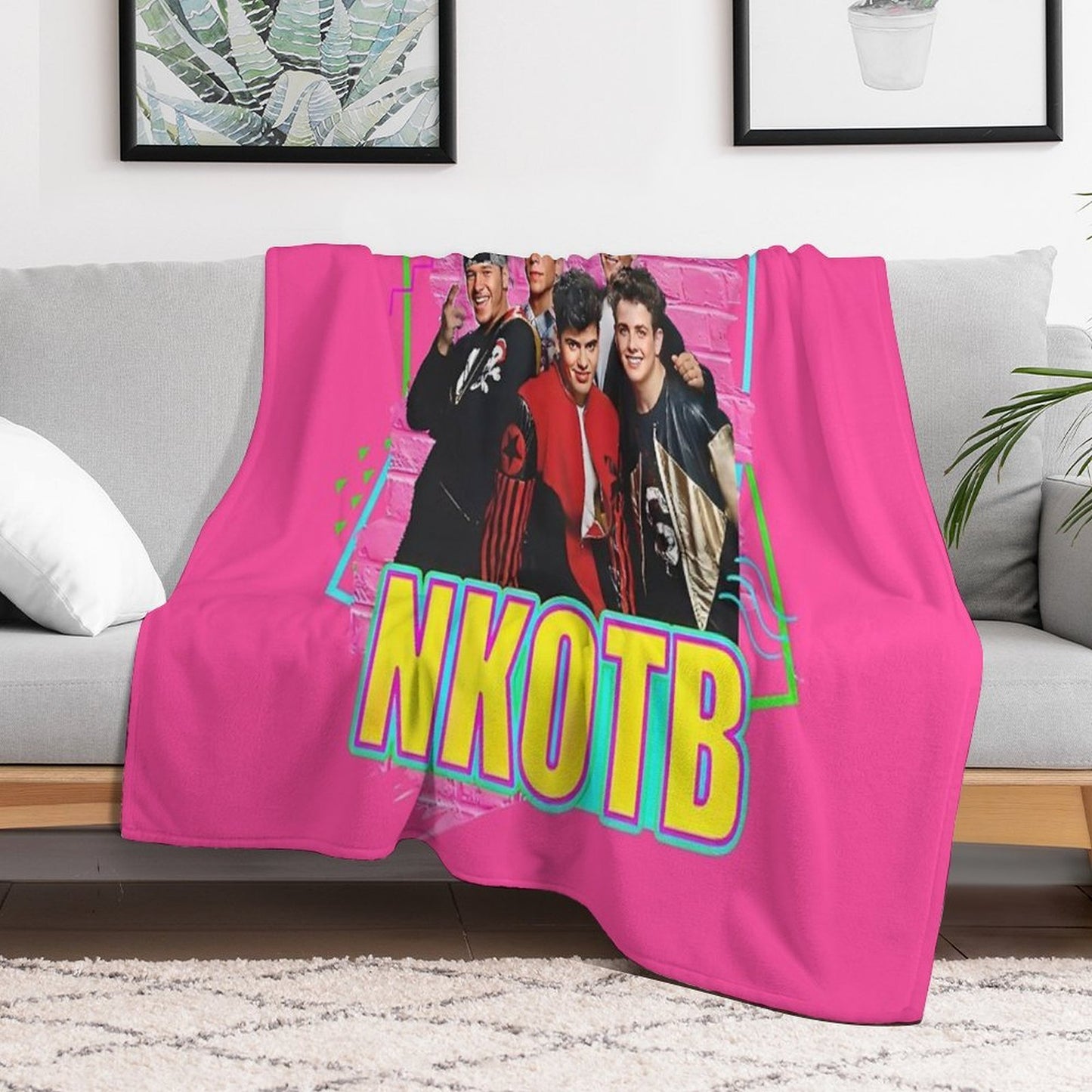 NKOTB - NEON Sustainable Throw Blanket