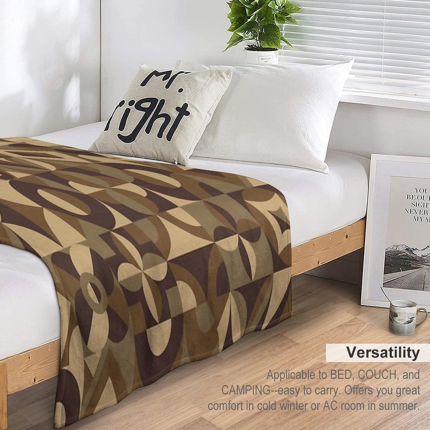 Watercolor Botanical Collection Durable Throw Blanket