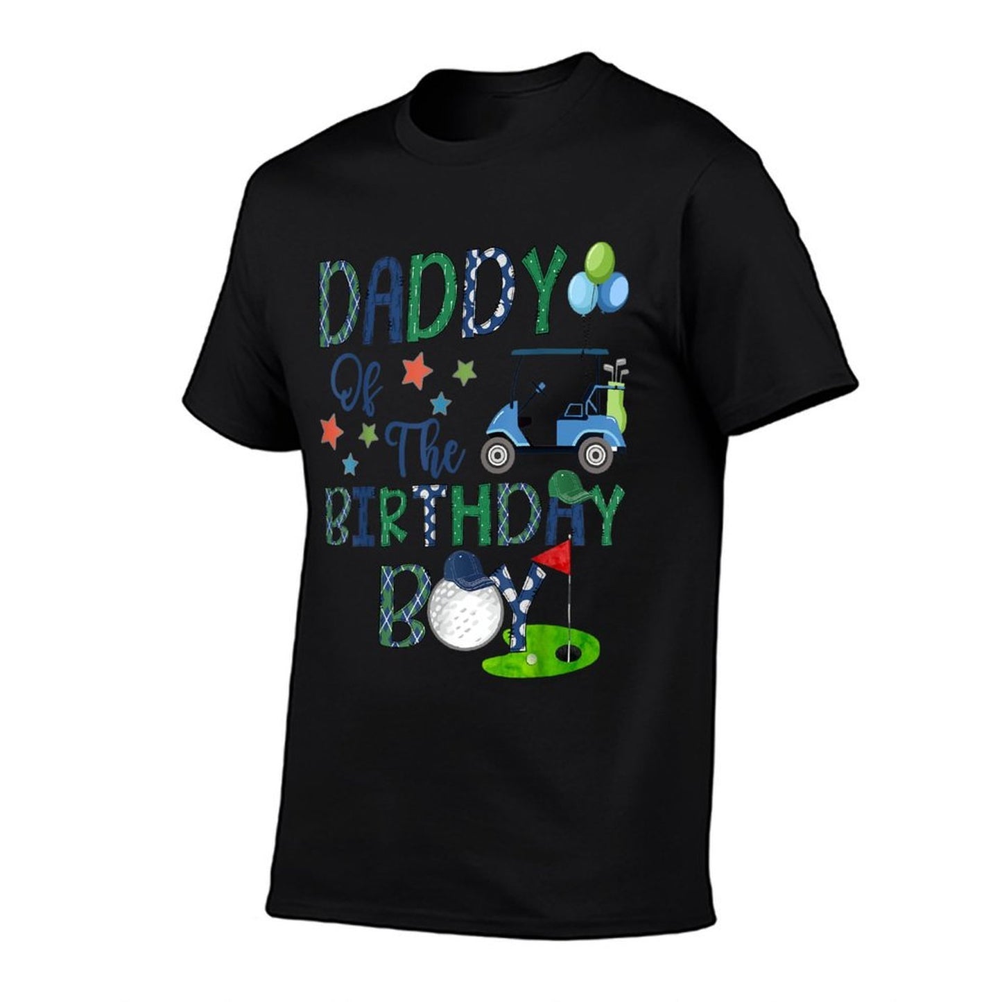 Daddy Of The Birthday Boy Hole In One Golf Lover  Eco-friendly Material T-Shirt