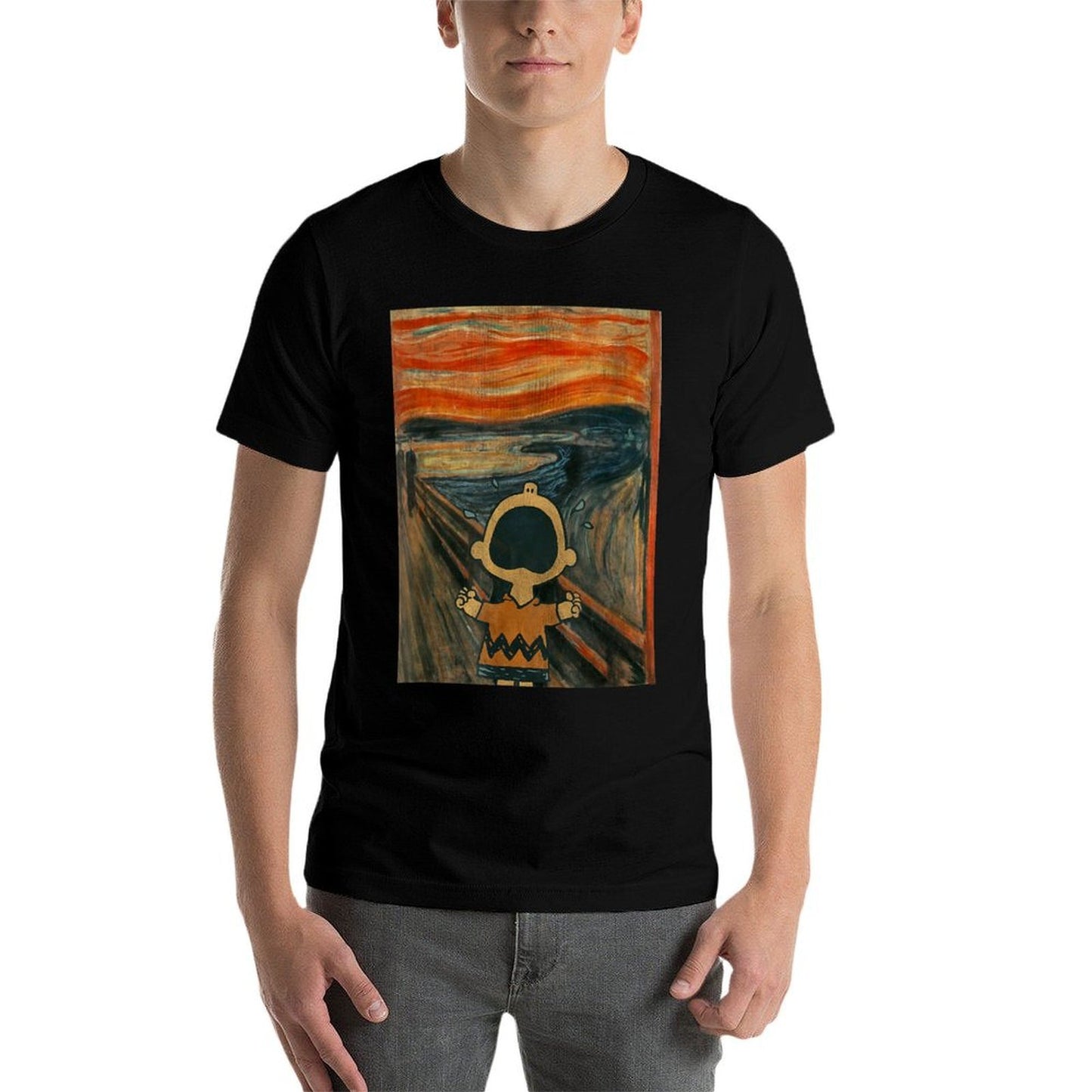 Peanuts Charlie Brown Scream Artsy  Classic T-Shirt