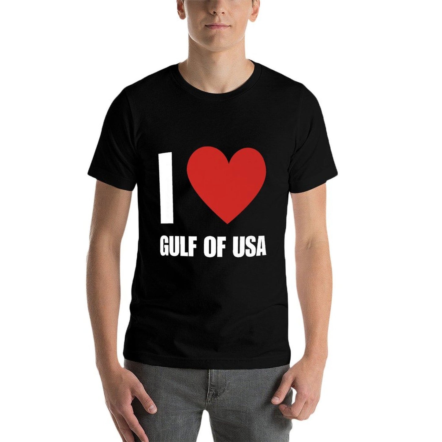 Trump America Gulf of Mexico President Trump Gulf of USA Premium  Cotton T-Shirt