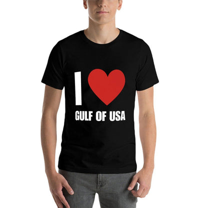 Trump America Gulf of Mexico President Trump Gulf of USA Premium  Cotton T-Shirt