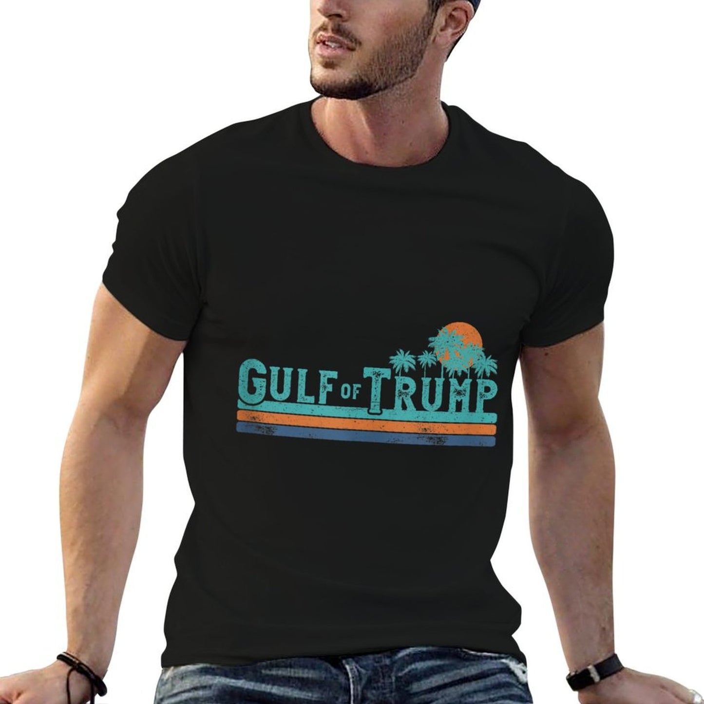 Trump America&#39;s Gulf of Trump President Trump Gulf of USA Tagless Design T-Shirt