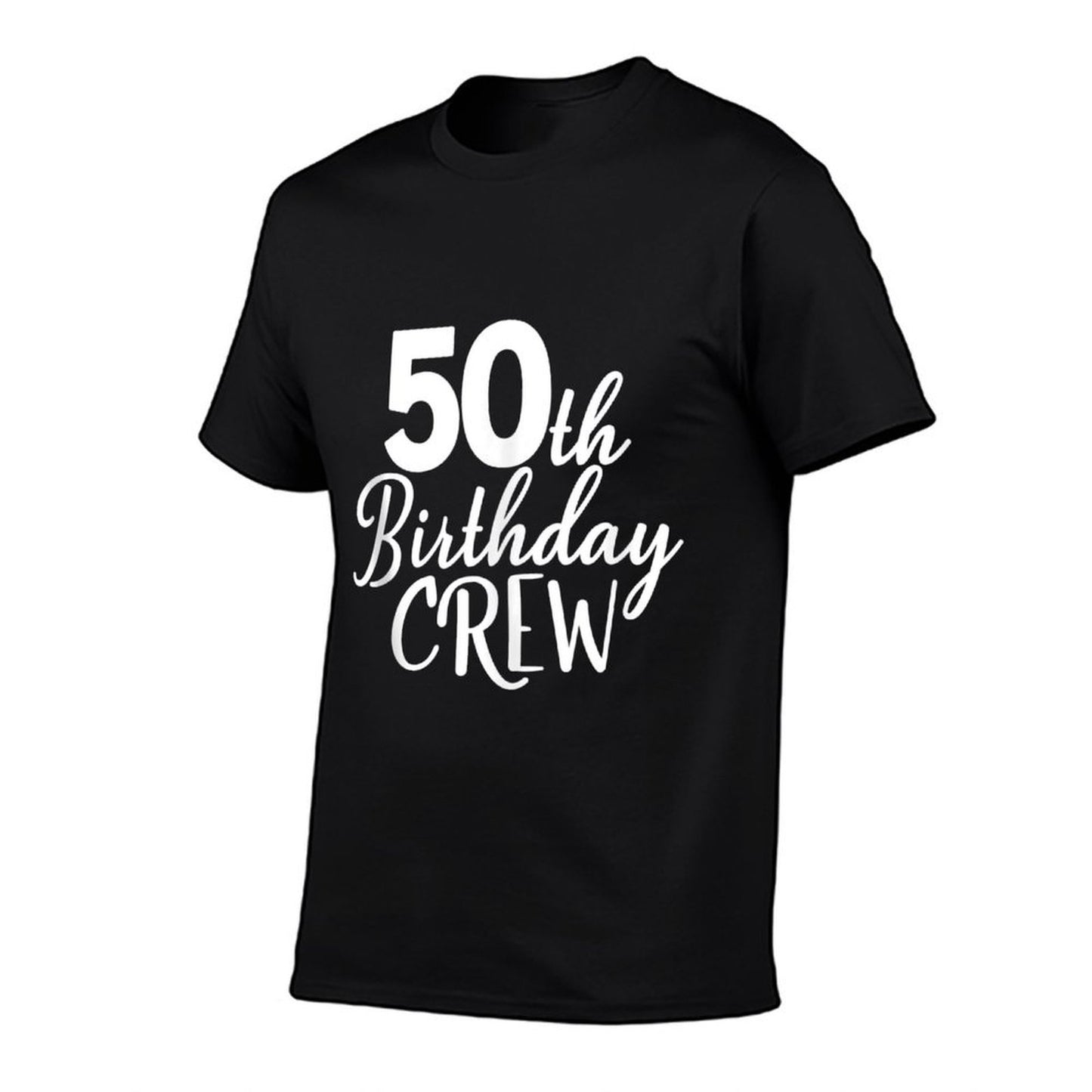 50th Birthday Crew, 50 Years Old Party Matching Group  Stretchy T-Shirt