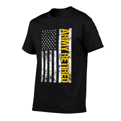 Army Retired Gift Military U.S. Army Retirement  Stretchy T-Shirt