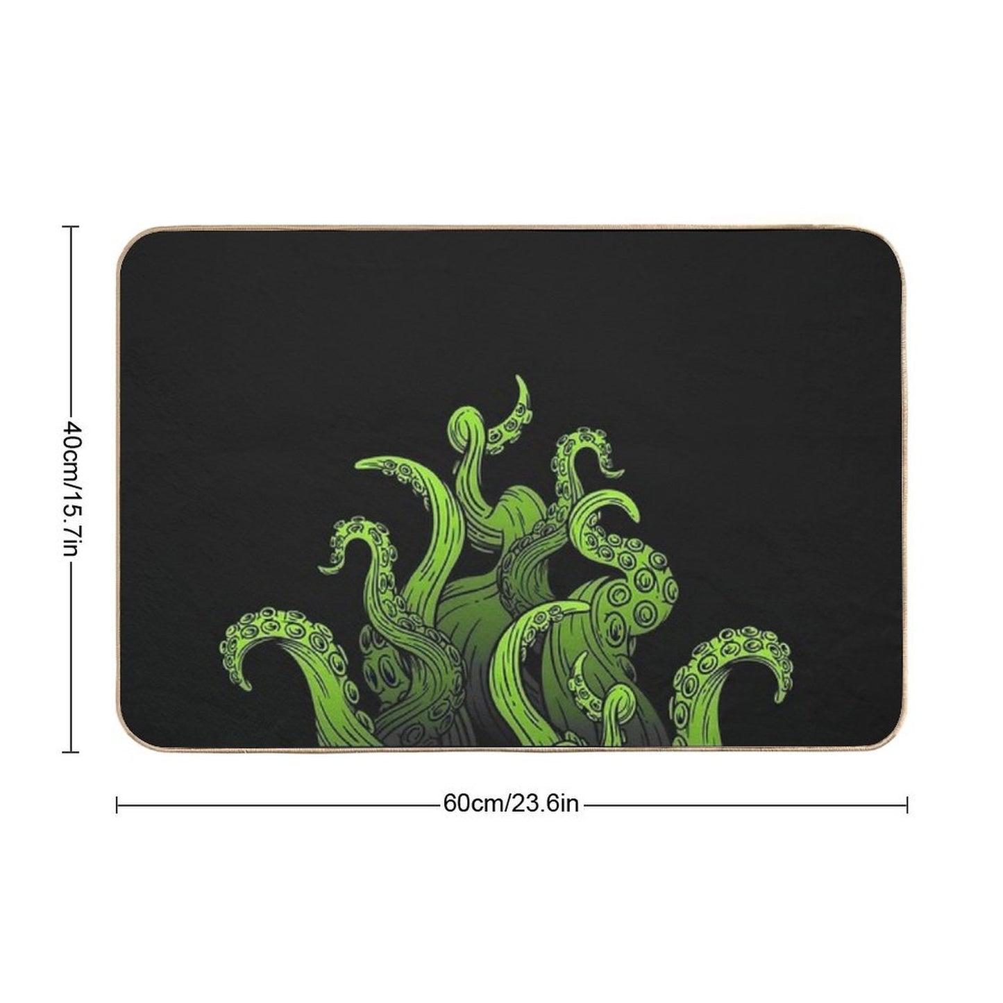 Tentacles Up  Repositionable Bath Mat