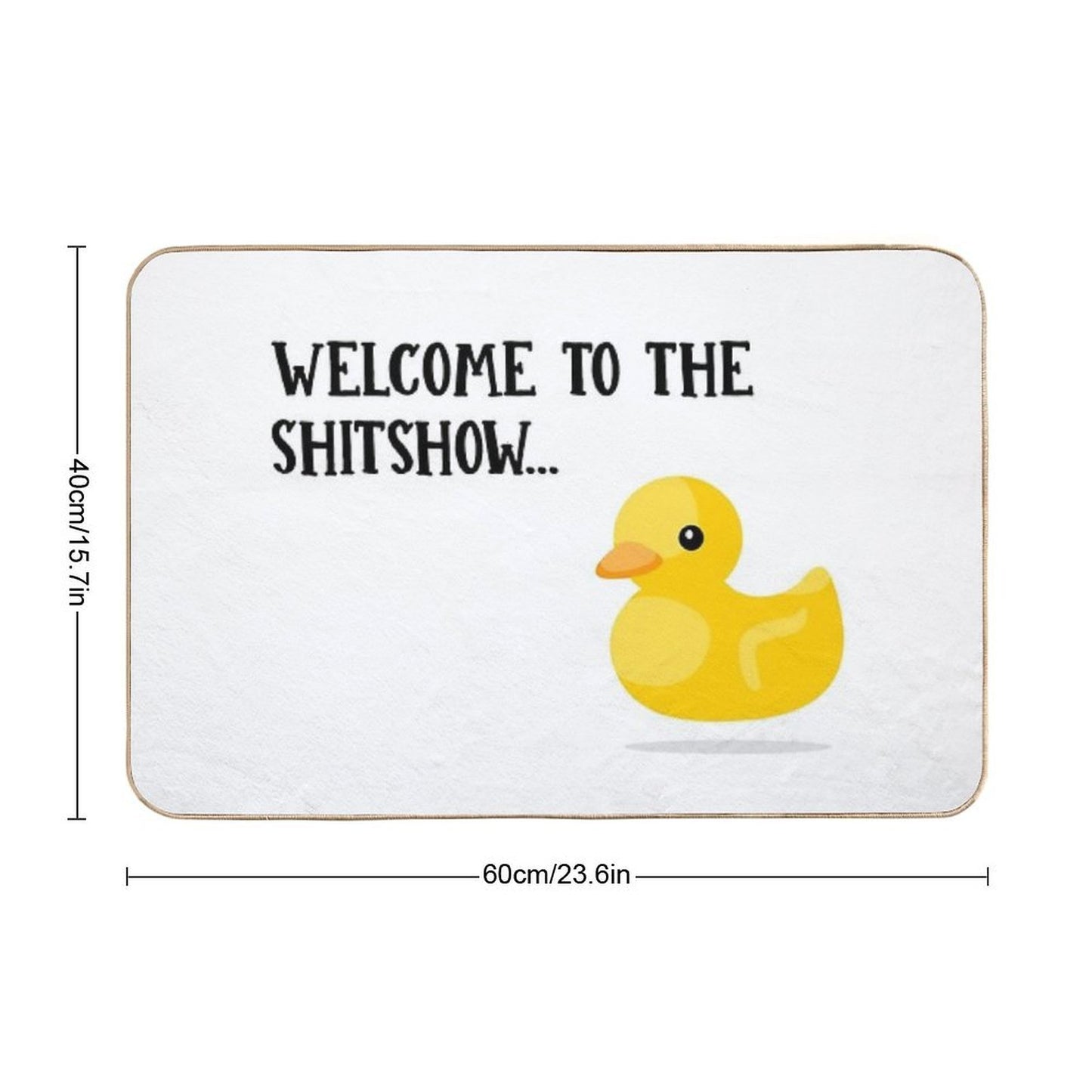 Welcome To The Shitshow (Literally)  Versatile Bath Mat