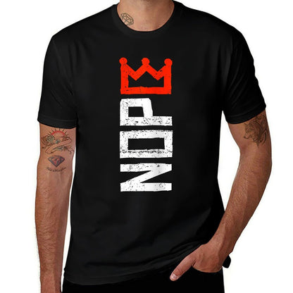 Womens No Kings Protest Sign Vertical  Tagless Design T-Shirt
