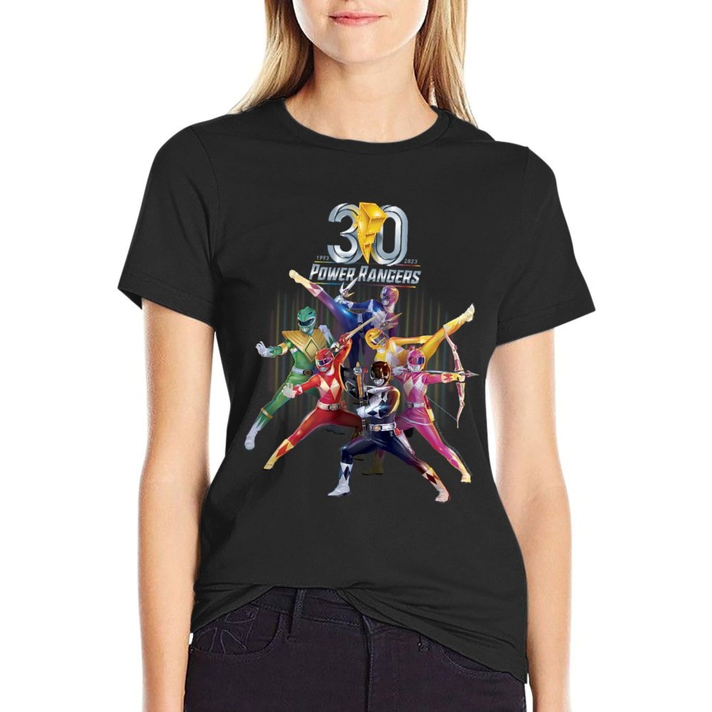 Power Rangers 30th Anniversary Mighty Morphin Vintage Poster  Affordable Price T-Shirt