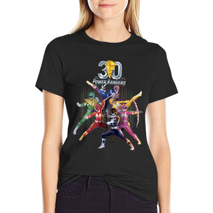 Power Rangers 30th Anniversary Mighty Morphin Vintage Poster  Affordable Price T-Shirt