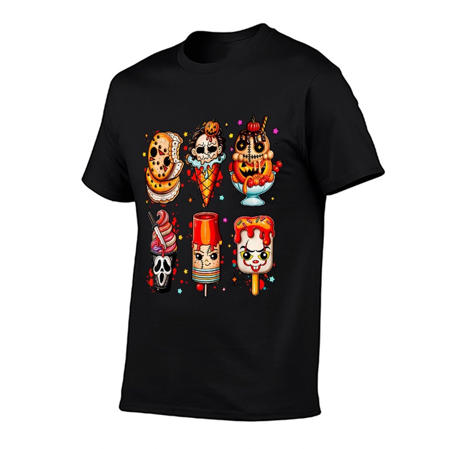 Horror Movies Summer Popsicle Halloween Ice Cream Summerween  Vintage-inspired T-Shirt