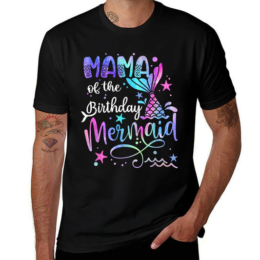 Mama Of The Birthday Mermaid Matching Family Party Mother's  Classic T-Shirt