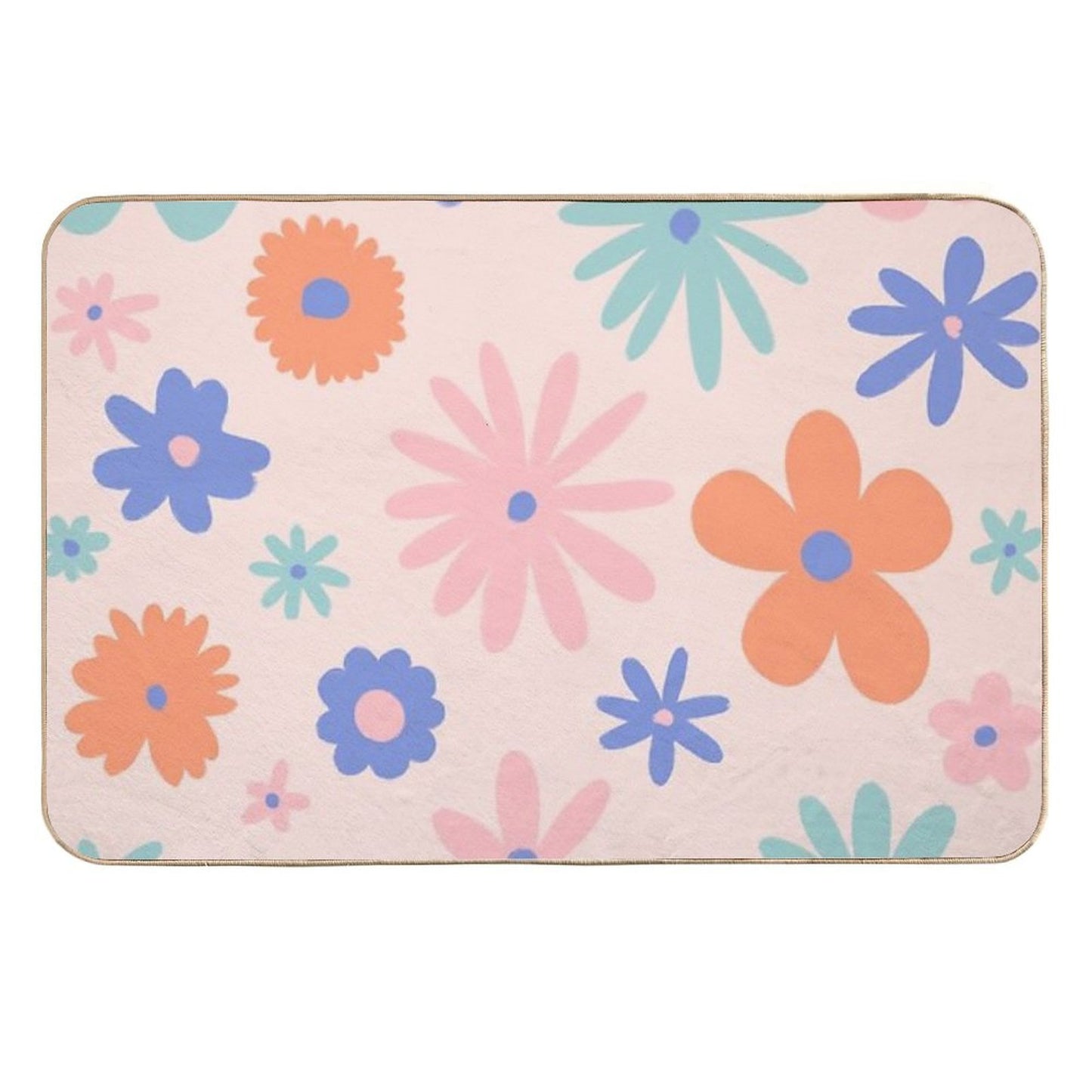 Daisies  Repositionable Bath Mat