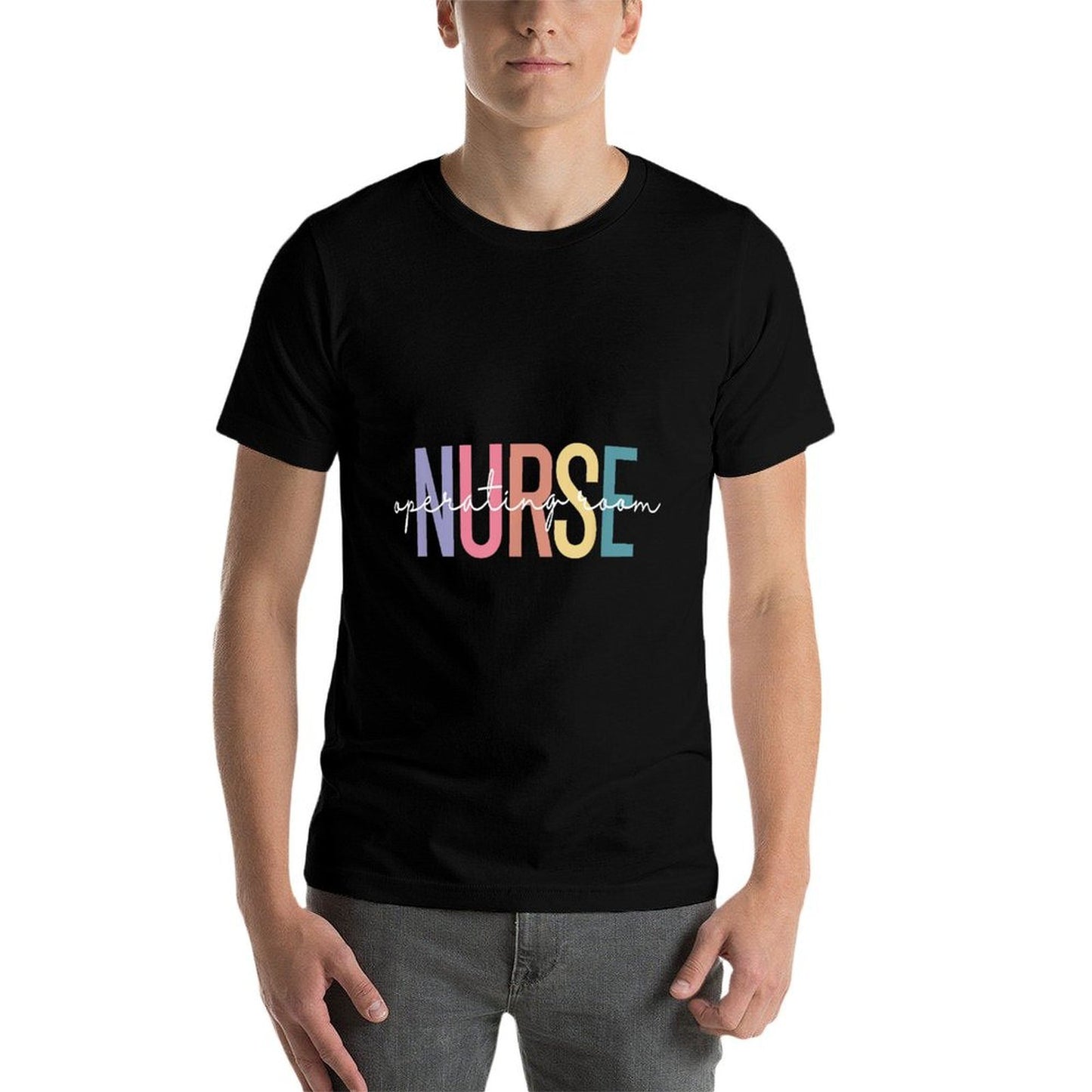Operating Room Nurse OR Nurse Perioperative Nursing  Heathered Texture T-Shirt