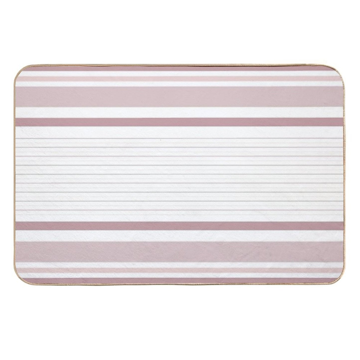Line Art Neutral Pink  Long-Lasting Bath Mat