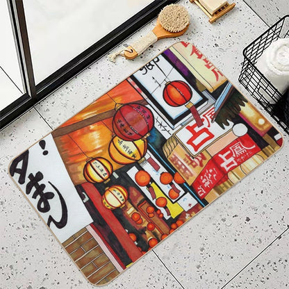 Street Lanterns  Repositionable Bath Mat