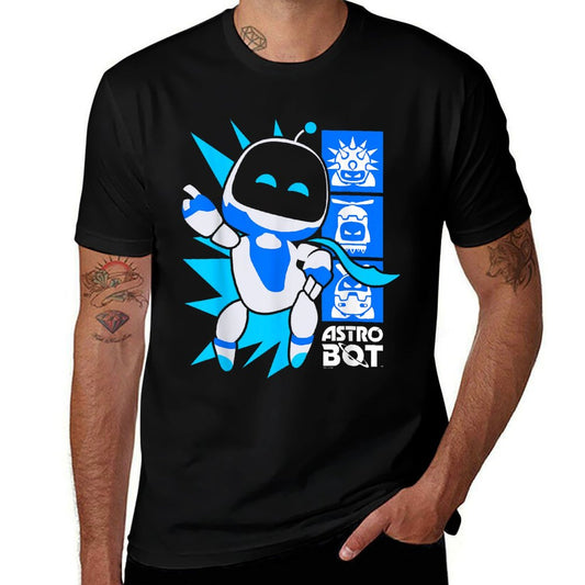 Astro Bot Rescue Mission Victory Pose Game Wrinkle-resistant T-Shirt
