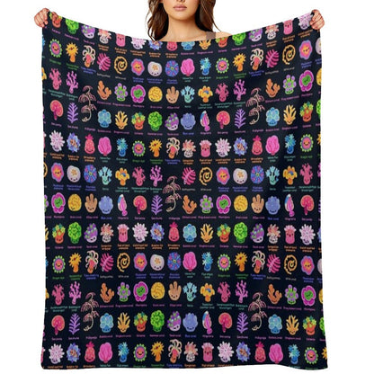 Coral - with Text Eco-conscious Throw Blanket