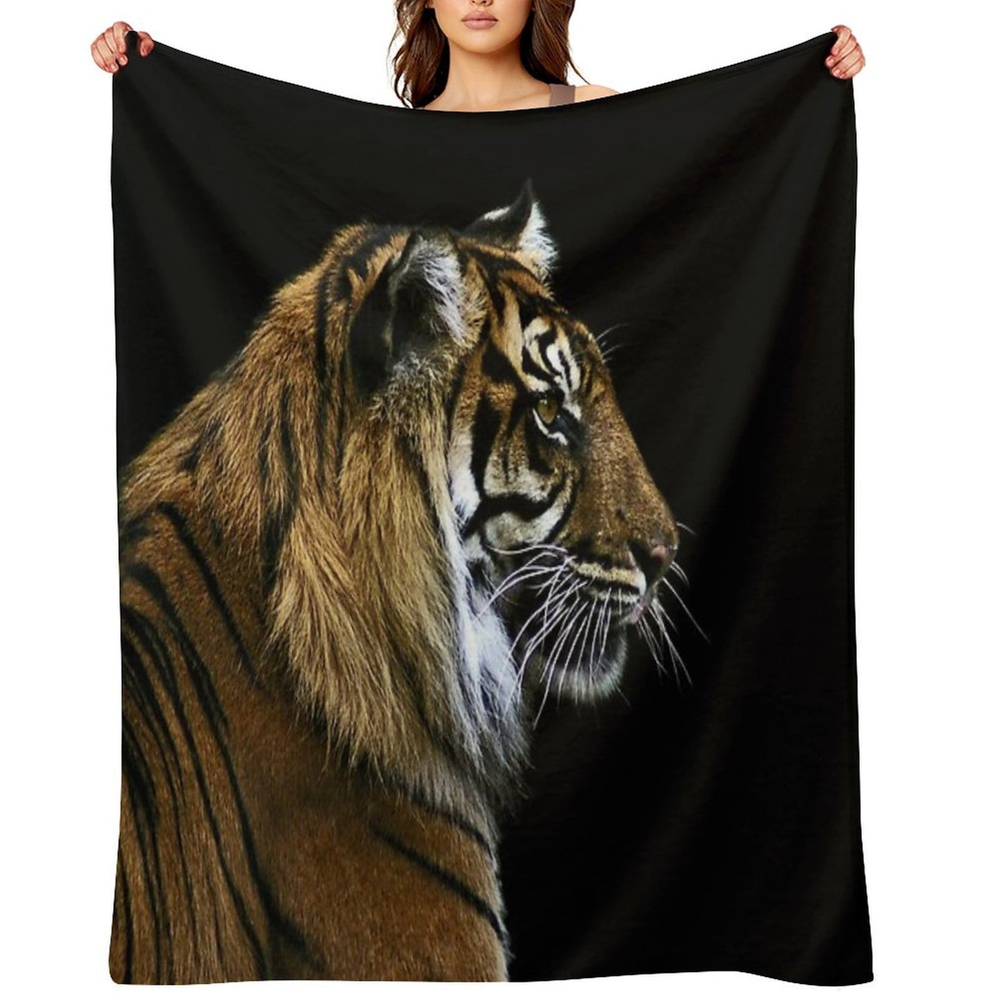 Tiger Anti-pilling Throw Blanket