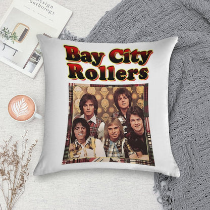 Bay City Rollerss Band Music Rock Gift For Fan Soft Home Decor Throw Pillow