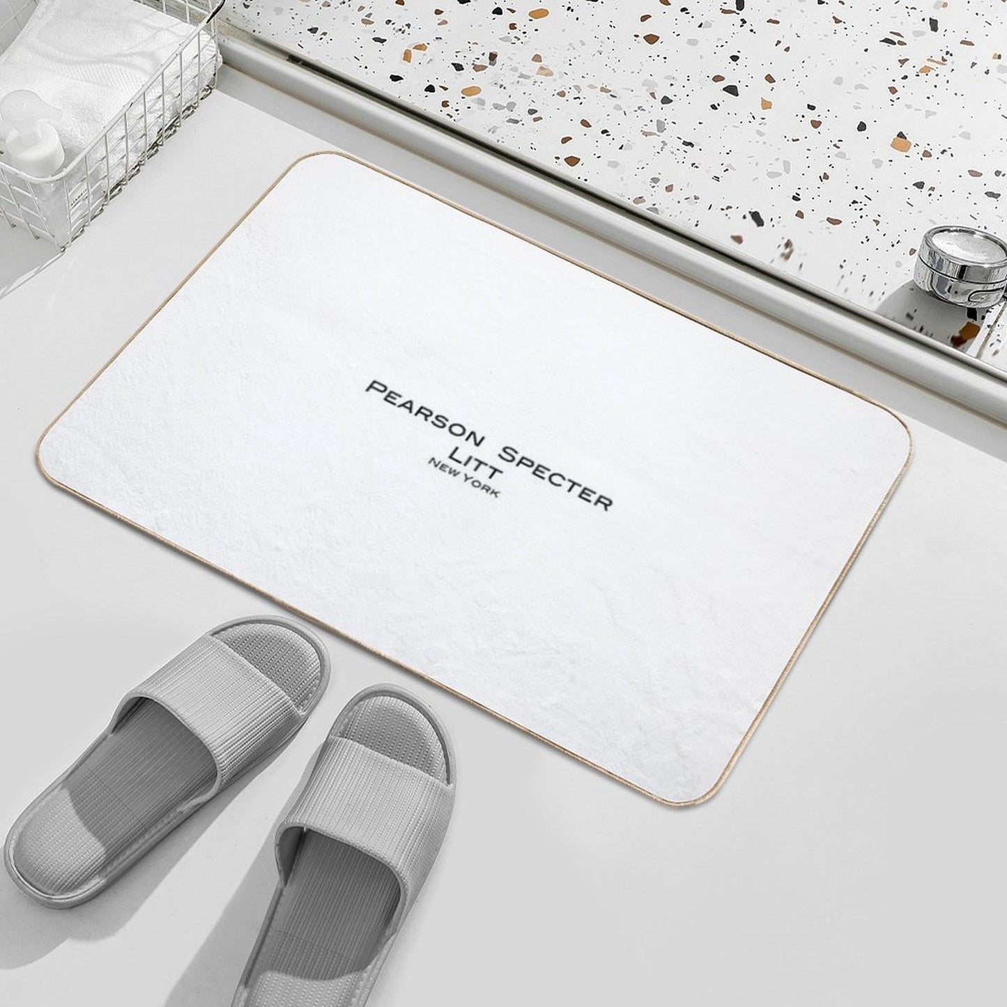 Suits Pearson Specter Litt Logo  Odorless Bath Mat
