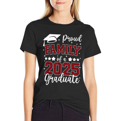 Proud Family Of 2025 Senior Graduate Graduation Family 2025  Durable T-Shirt
