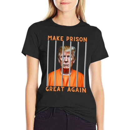 Trump 2024 in Prison  Wrinkle-resistant T-Shirt