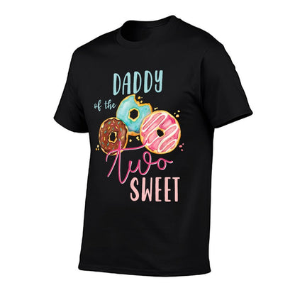 Daddy Sweet Two Donut Birthday Party Theme Girl  Vintage-inspired T-Shirt