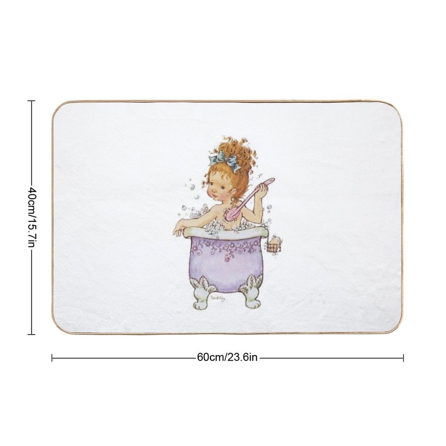 Sarah Kay - Bath Time  Multi-Purpose Bath Mat