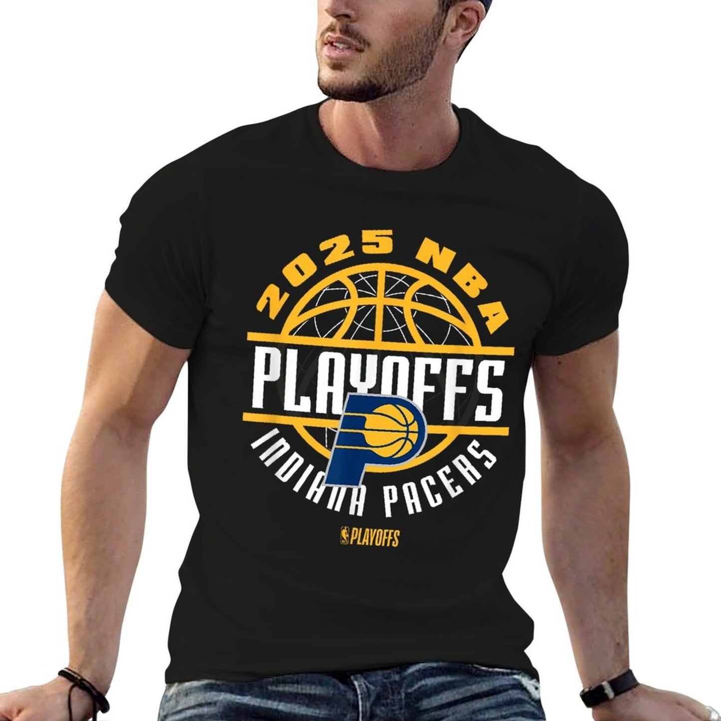 NBA Official Indiana Pacers 2025 Playoffs Game Time  Odor-resistant T-Shirt