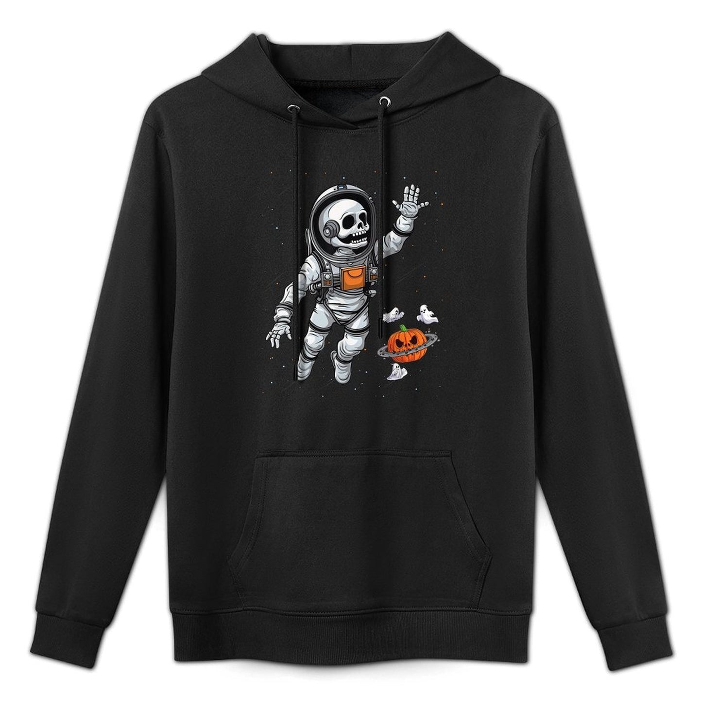 Space Astronaut Skeleton Halloween Kids Boys Girls Toddlers Versatile Streetwear Hoodie
