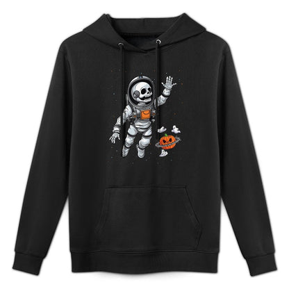 Space Astronaut Skeleton Halloween Kids Boys Girls Toddlers Versatile Streetwear Hoodie