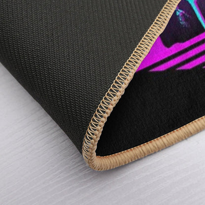 Radical Retro 80's Skeleton  Toxin-Free Bath Mat