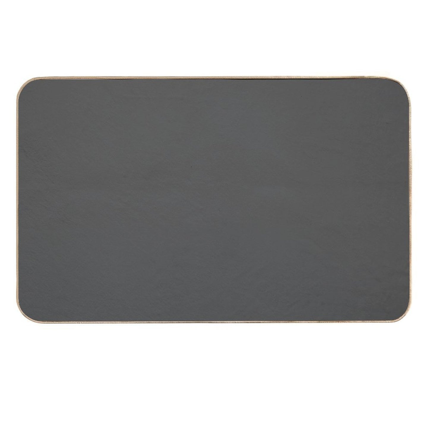 Plain Ash Grey, Dark Grey, Accent Grey, Charcoal, Sooty Grey, Forecast Color  Non-Slip Bath Mat