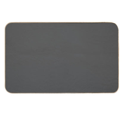 Plain Ash Grey, Dark Grey, Accent Grey, Charcoal, Sooty Grey, Forecast Color  Non-Slip Bath Mat