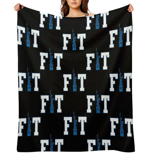 Fashion Institute of Technology New York City Skyline FIT NYC Travel-friendly Throw Blanket