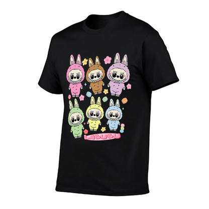 Funny Labubu Lover Cute Labubu The Monsters Women Premium  Heathered Texture T-Shirt